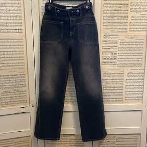 Free People-We the Free Wide Leg Denim Jeans